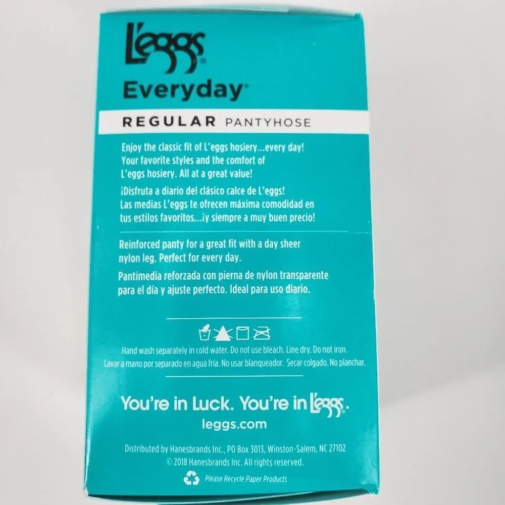 L'eggs Everyday Nude Pantyhose 4 pair NEW in Box